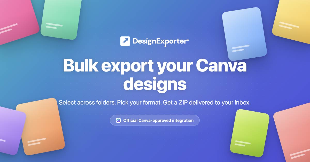 DesignExporter | Bulk Export & Download Your Canva Designs